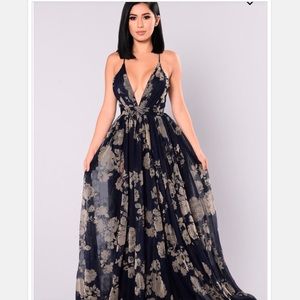 Limited edition mesh floral maxi